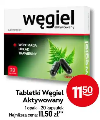 Żabka Tabletki Węgiel Aktywowany 1 opak.20 kapsułek oferta
