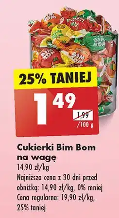 Biedronka Cukierki mix Bim Bom oferta