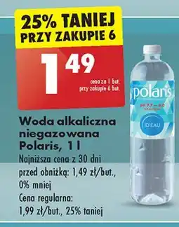 Biedronka Woda alkaliczna Polaris Id'eau oferta