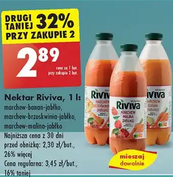 Biedronka Nektar marchew-banan-jabłko Riviva oferta