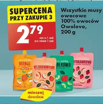 Biedronka Mus mango Owolovo oferta