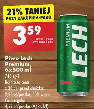 Biedronka Piwo Lech Premium oferta