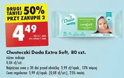 Biedronka Chusteczki wilgotne comfort Dada Extra Soft oferta