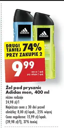 Biedronka Żel pod prysznic Adidas Men Pure Game oferta