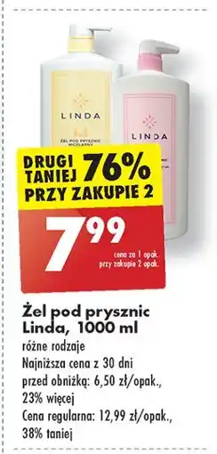 Biedronka Żel pod prysznic micelarny mirabelle Linda oferta