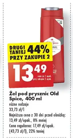 Biedronka Żel pod prysznic Old Spice Original oferta