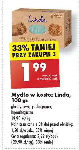 Biedronka Mydło glicerynowe owocowo-kwiatowe Linda oferta