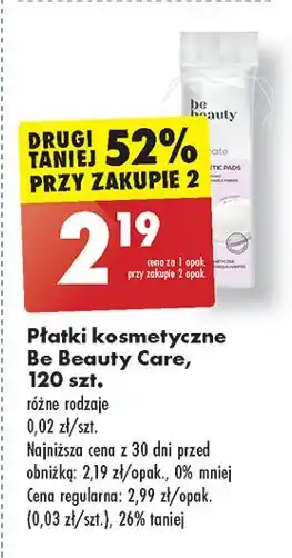 Biedronka Płatki kosmetyczne Be Beauty oferta