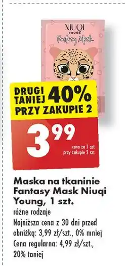 Biedronka Maska na tkaninie fantasy Niuqi oferta
