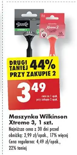 Biedronka Maszynka do golenia Wilkinson Xtreme 3 oferta