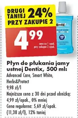 Biedronka Płyn do płukania ust advanced care Dentix oferta