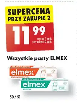 Biedronka Pasta do zębów z aminofluorkiem Elmex Sensitive oferta