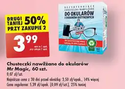Biedronka Chusteczki do czyszczenia okularów Mr Magic oferta