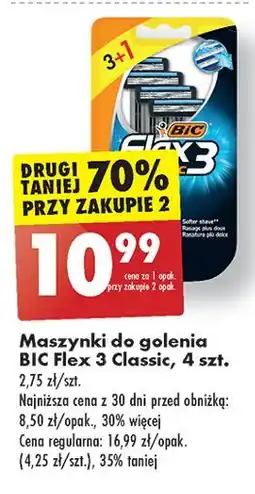 Biedronka Maszynka do golenia classic Bic Flex 3 oferta