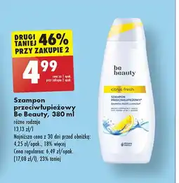 Biedronka Szampon przeciwłupieżowy citrus fresh Be Beauty oferta