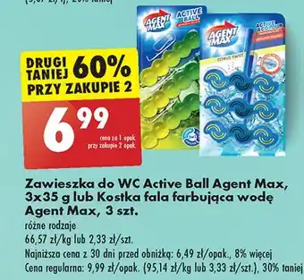 Biedronka Zawieszka do wc citrus twist Agent Max Active & Colour oferta