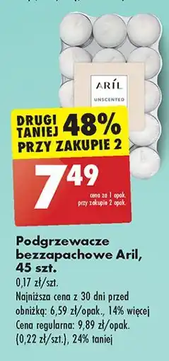 Biedronka Podgrzewacze bezzapachowe Aril oferta