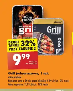 Biedronka Grill jednorazowy Fire & Flame oferta