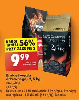 Biedronka Brykiet wegla drzewnego Dancoal oferta