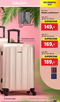 Lidl Walizka z polikarbonu 32 l Wittchen oferta