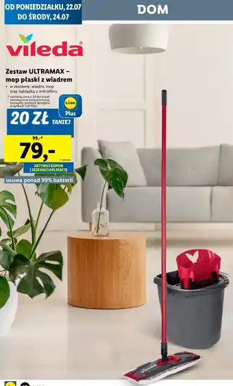 Lidl Mop z wiadrem Vileda Ultramax oferta