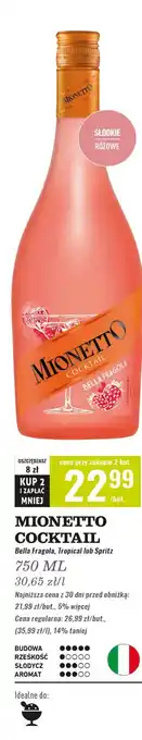 Biedronka Wino bella fragola Mionetto Cocktail oferta