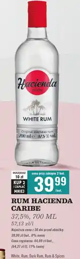 Biedronka Rum Hacienda Caribe White oferta