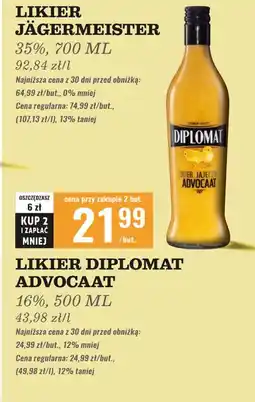 Biedronka Likier Diplomat Advocaat oferta