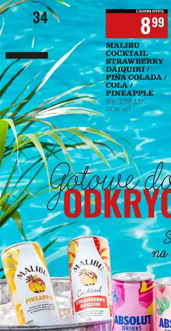 Biedronka Drink Malibu Cocktail Pineapple oferta