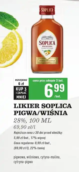 Biedronka Likier 30% Soplica Cytryna-Malina oferta