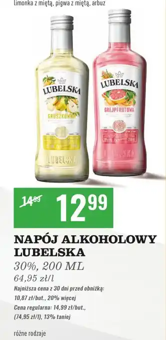 Biedronka Wódka Lubelska Grejpfrutowa oferta