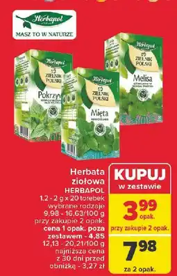 Carrefour Herbatka mięta Herbapol Zielnik Polski oferta