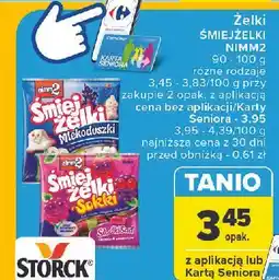 Carrefour Żelki Nimm2 Śmiejżelki Mlekoduszki oferta