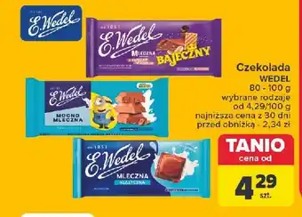 Carrefour Czekolada klasyczna mleczna E. Wedel oferta