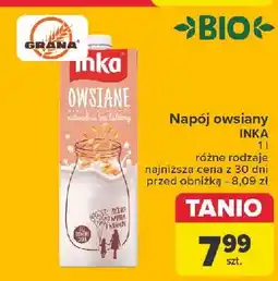 Carrefour Napój owsiany Inka Owsiane oferta