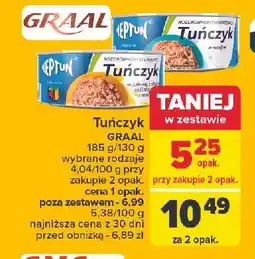Carrefour Tuńczyk rozdrobniony w wodzie Neptun oferta