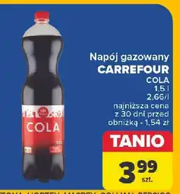 Carrefour Napój cola Carrefour Classic oferta