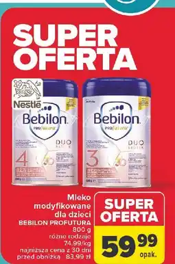 Carrefour Mleko 3 Bebilon Profutura Duo Biotik oferta