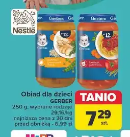 Carrefour Obiadek spaghetti po bolońsku Gerber Junior oferta