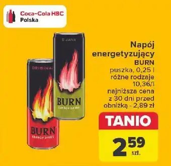 Carrefour Napój original Burn oferta