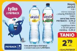 Carrefour Woda malinowa Akvile oferta