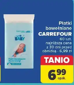 Carrefour Płatki kosmetyczne dla niemowląt Carrefour Baby oferta