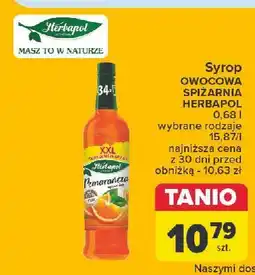Carrefour Syrop pomarańczowy Herbapol oferta