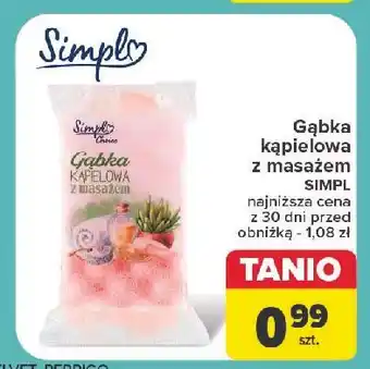 Carrefour Gąbka do kapieli i masażu Simpl oferta