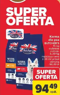 Carrefour Karma dla psa z kurczakiem Butcher's Natural & Healthy oferta