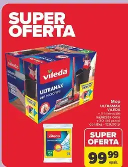Carrefour Mop + wiadro Vileda Ultramax oferta