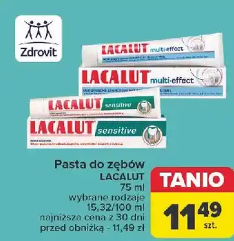 Carrefour Pasta do zębow Lacalut Sensitive oferta