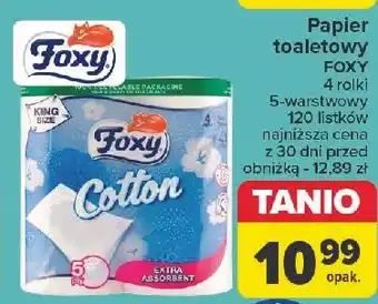 Carrefour Papier toaletowy Foxy Cotton oferta