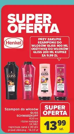 Carrefour Szampon do włosów Gliss Kur Ultimate Repair oferta