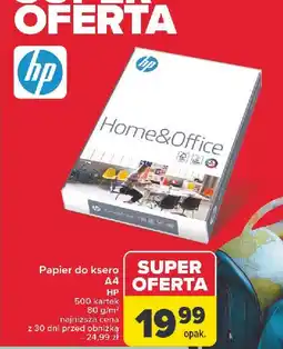 Carrefour Papier ksero a4 hp home & office 80 g Hp oferta